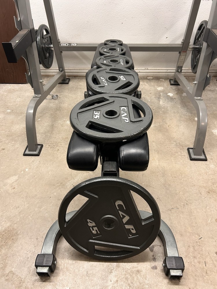 Bench/squat Rack, Weight Set