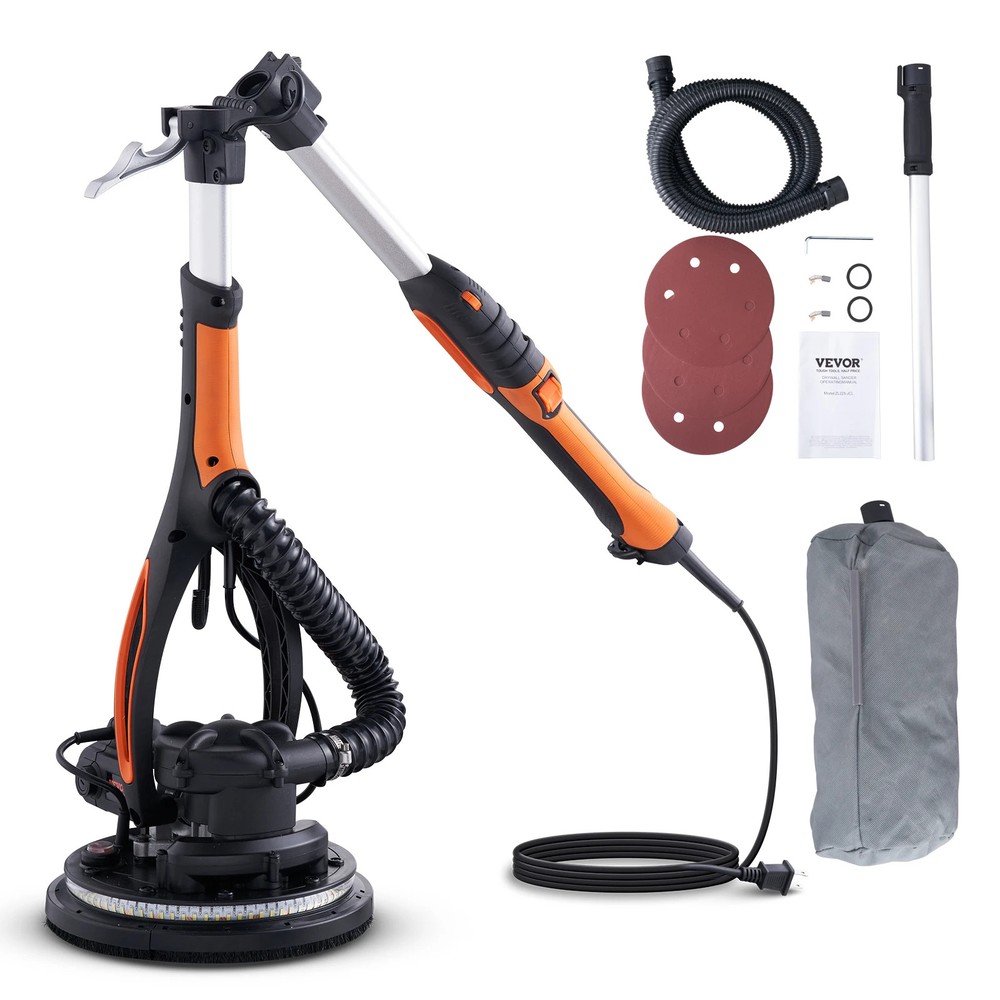 900W Drywall Sander Brush Motor Electric Adjustable Variable Speed Self-Suction