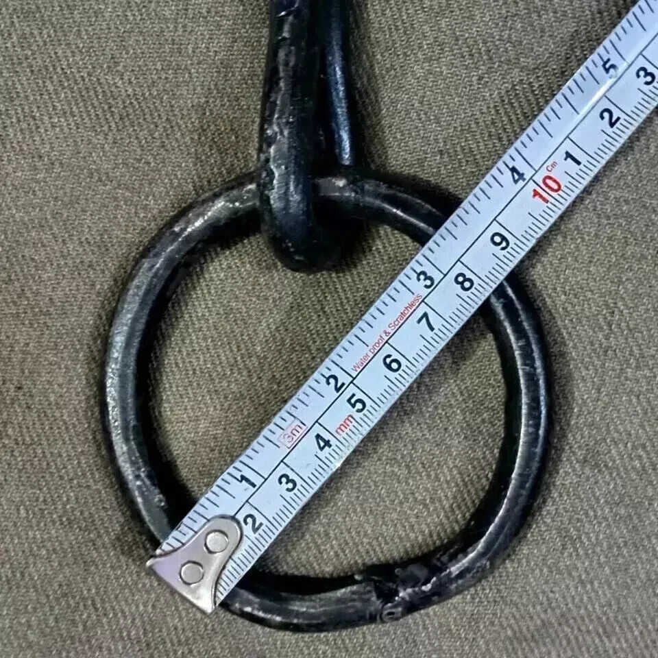 Antique Hook Wrought Tethering Ring on Pin Blacksmith Hardware Hook