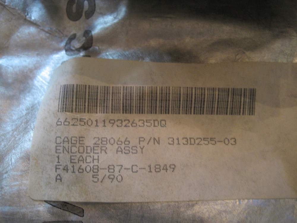 Ashcroft Encoder Test Set Subassembly - Cage 28066 - Part# 313D255-03 Counter