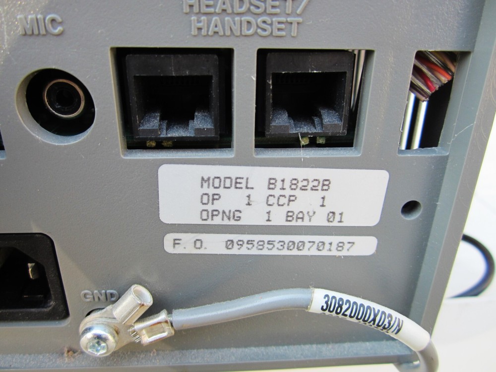 MOTOROLA DISPATCH CONSOLE CONTROL CENTER CENTRACOM Part # B1822B