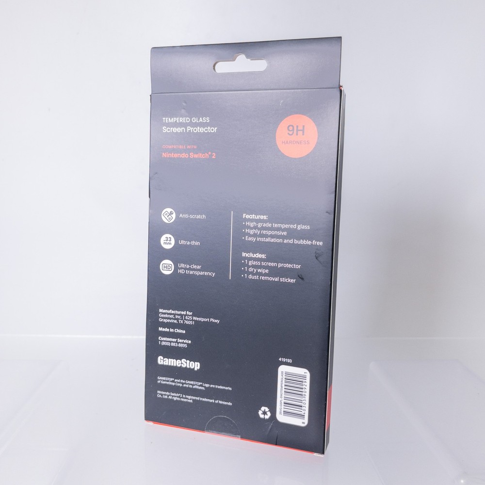 GameStop - TEMPERED GLASS SCREEN PROTECTOR (Nintendo Switch 2 Compatible)