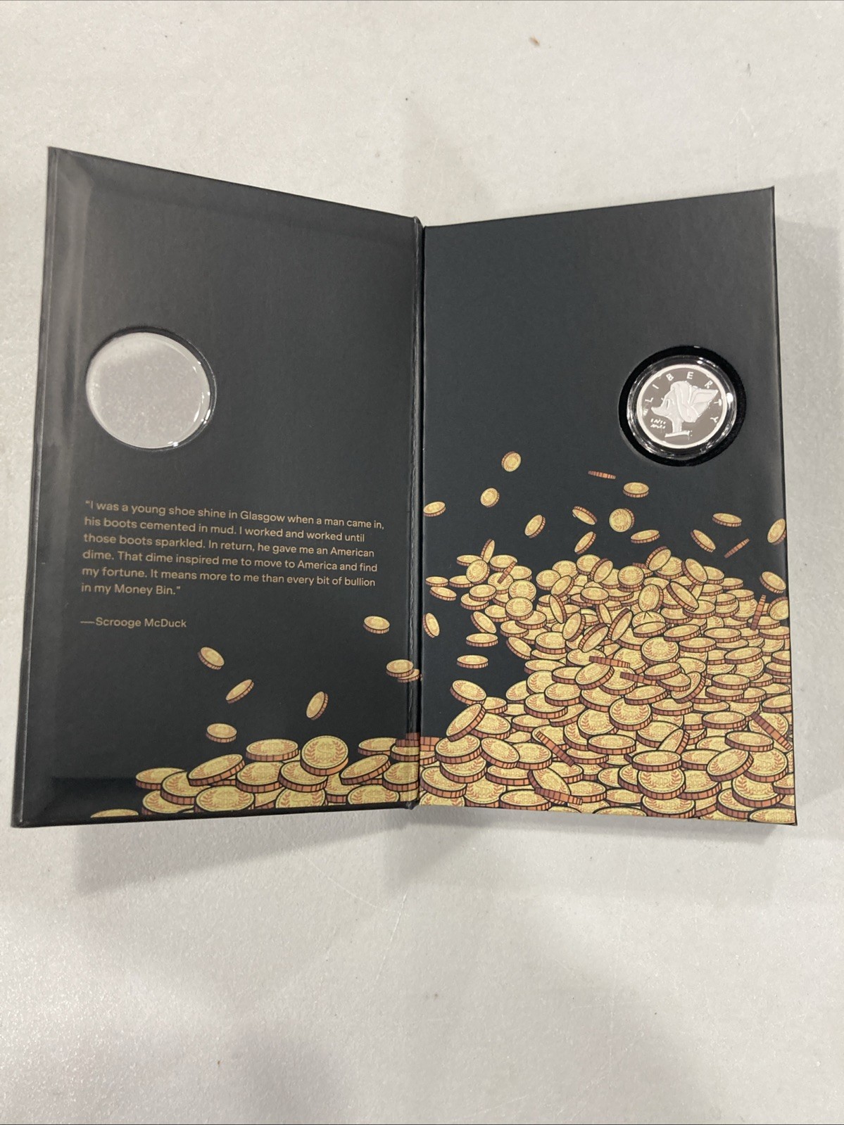 2026 Agoro Disney Ducktales Scrooge McDuck - Lucky Dime 3g Silver Coin /5000 NEW
