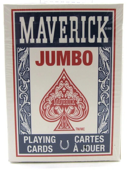 Maverick® - Jumbo Index Playing Cards, Single Deck (Blue), *NEW*