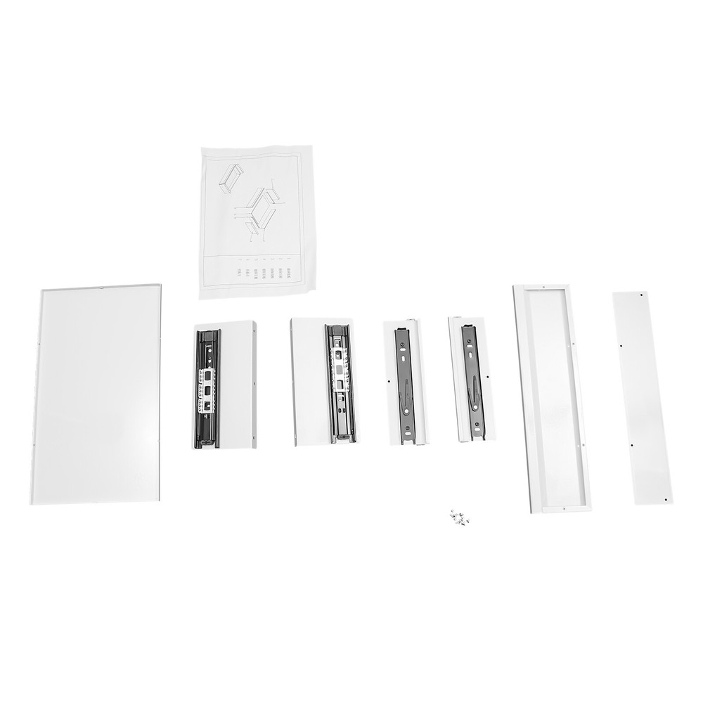 Under Desk Mounted Sliding Pull-out Drawer Storage Organizer for Workstation