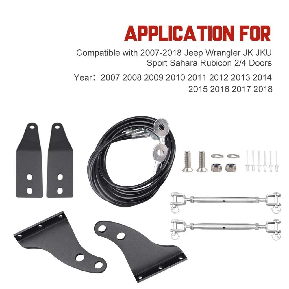 JK Limb Riser Adjustable Limb Risers Kit Through the Jungle Protector Obstacl...