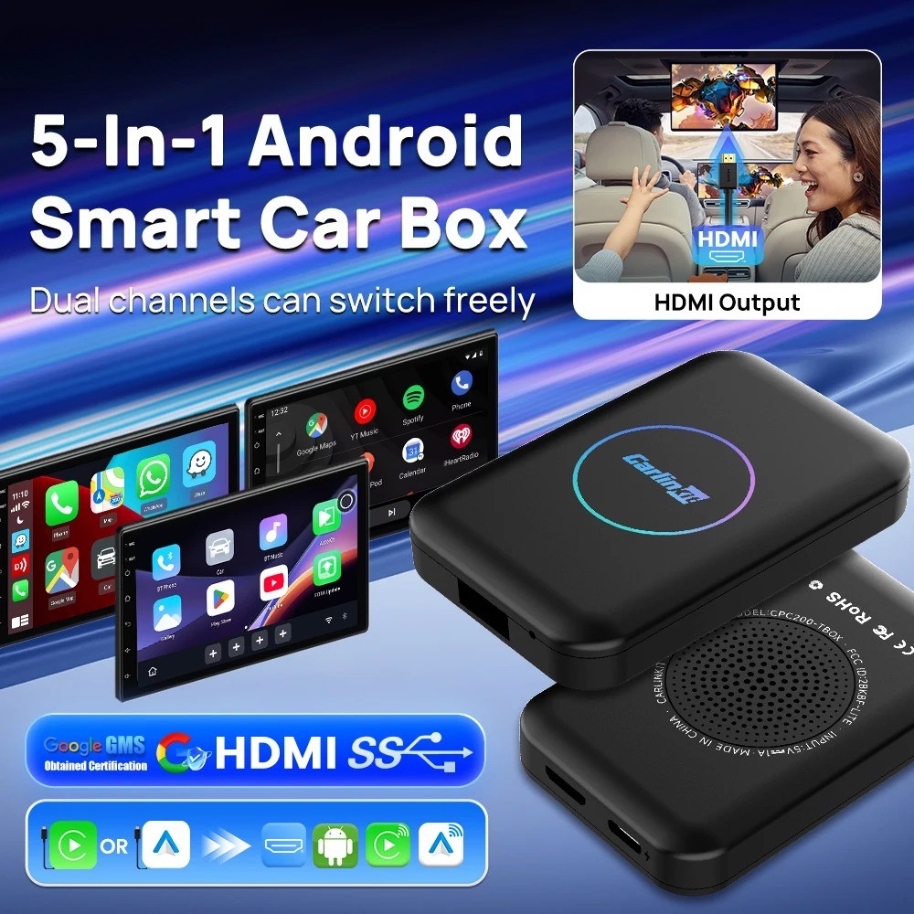 Android TV Box CarPlay Ai Box Wireless CarPlay & Android Auto Box Auto Connect