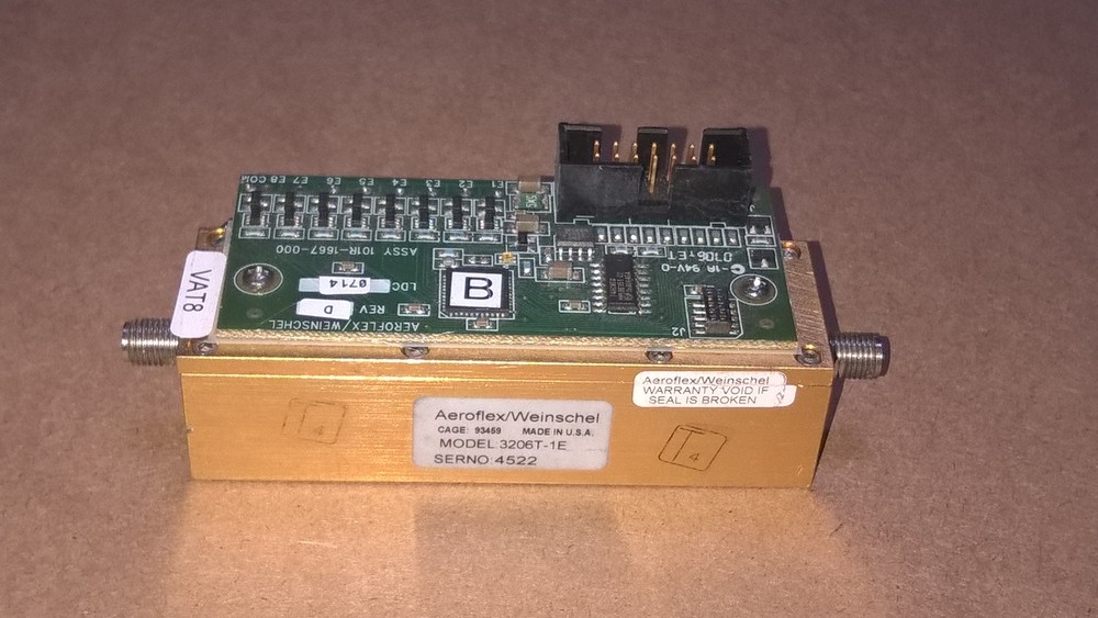API Aeroflex Weinschel 3206T-1E Programmable Attenuator 0-3GHz 1-63dB range step