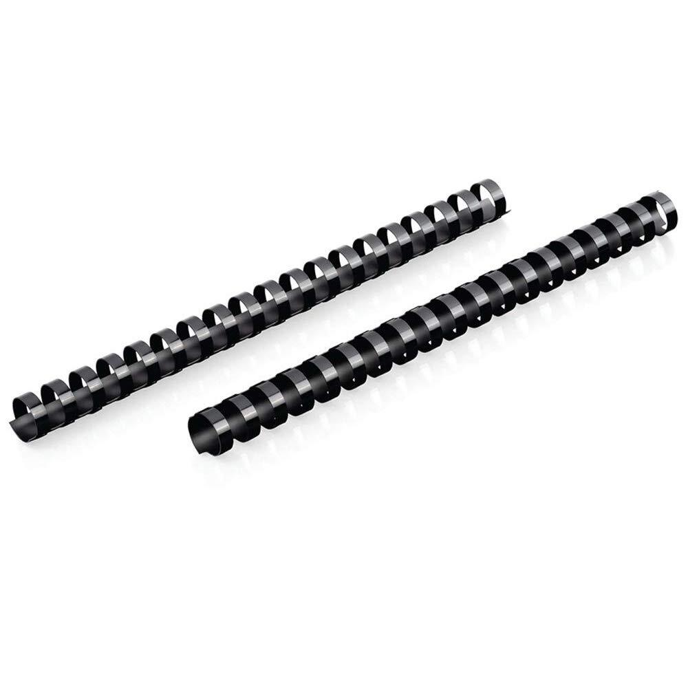 Mead 5/8 Inch Black CombBind Binding Spines for Documents 125 Pack
