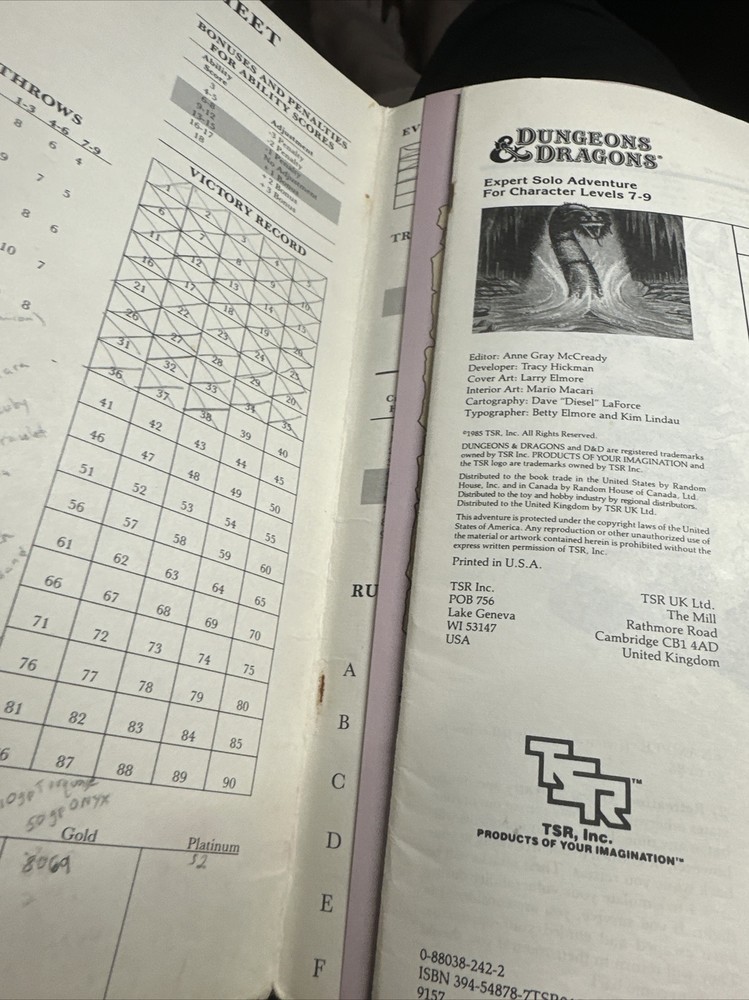 TSR Basic D&D Thunderdelve Mountain Fair+