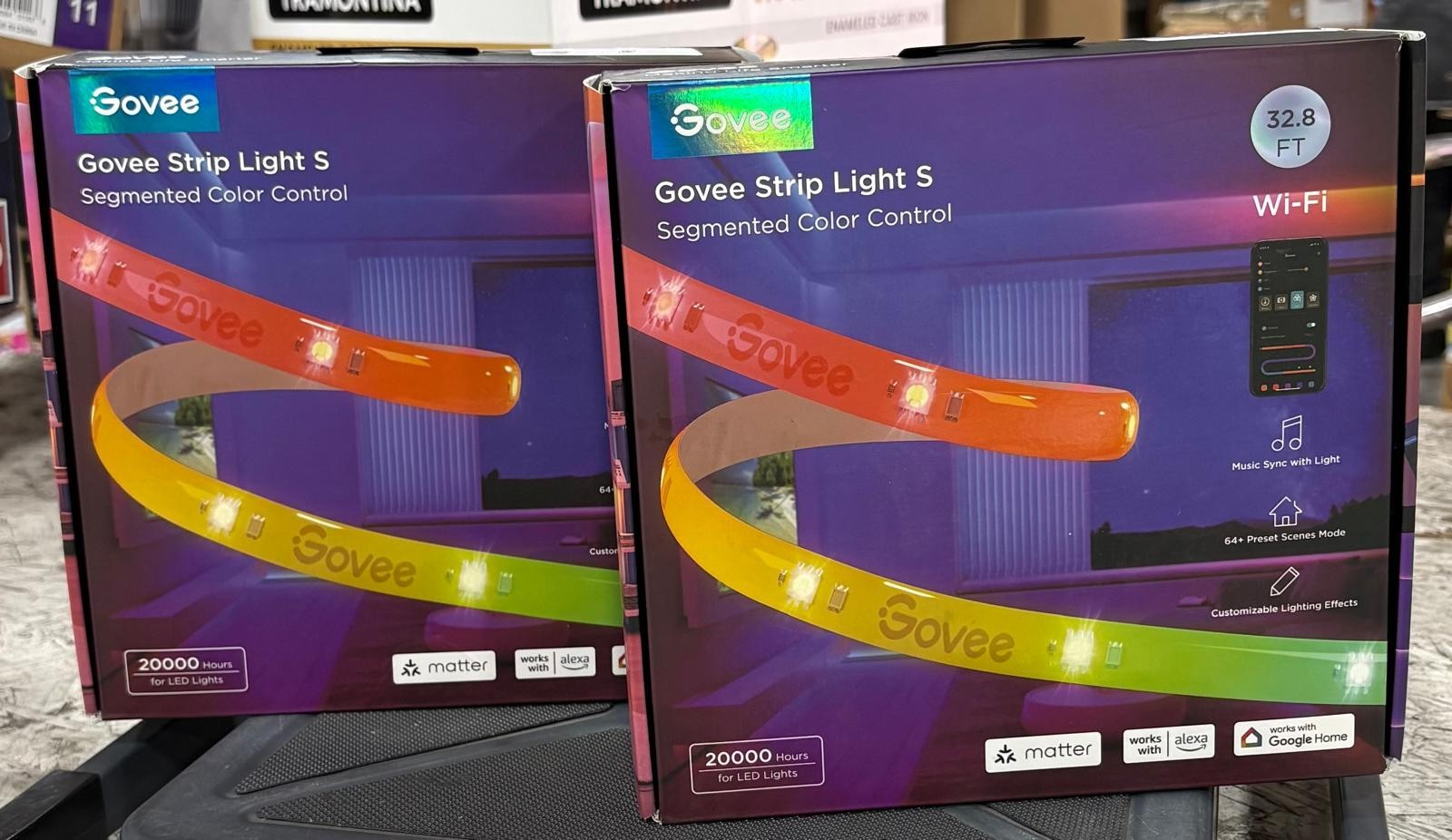 Govee 32.8ft Strip Light S, Segmented Color Control