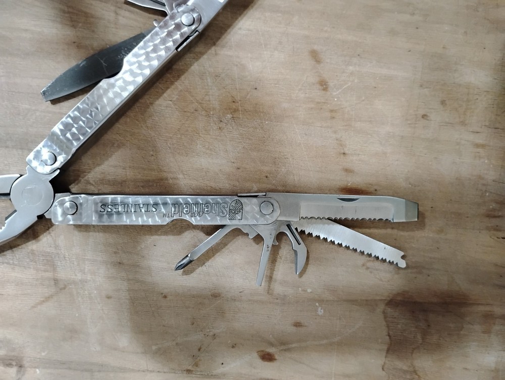 Vintage Sheffield Stainless Multi Tool With Sheath