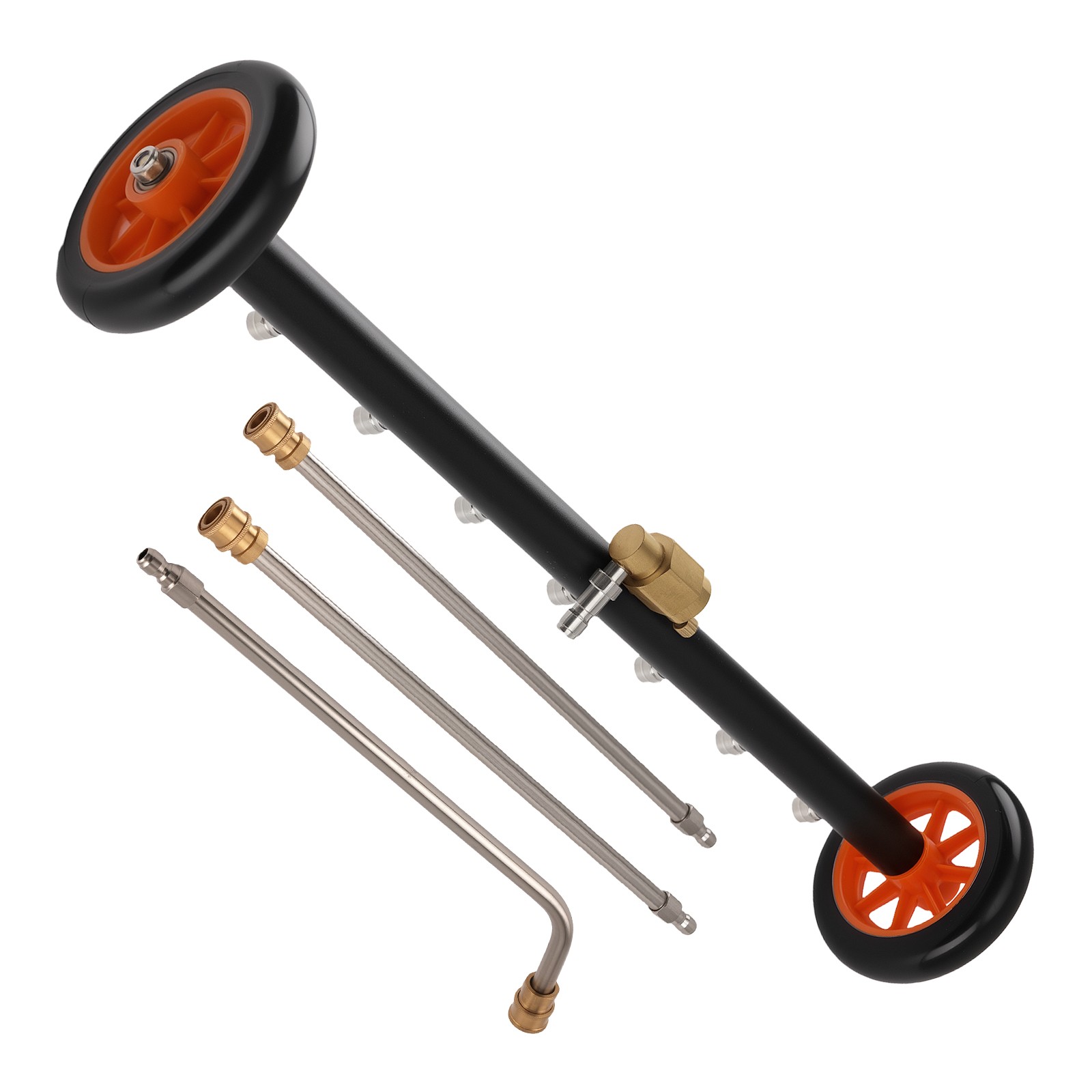 Undercarriage Pressure Washer Attachment 2-in-1 Pressure Washer Water Broom