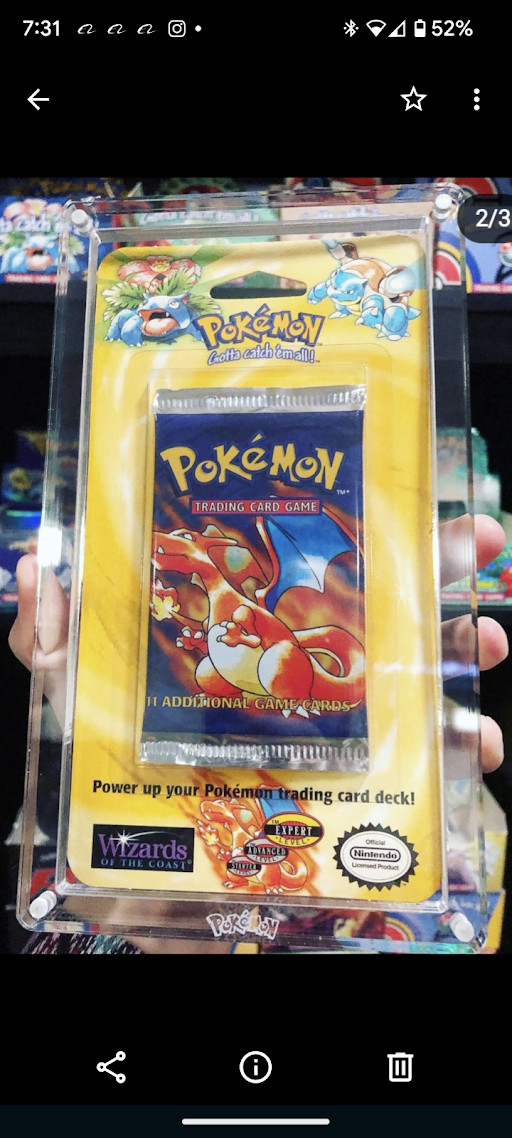 Pokemon Booster BLISTER Pack Acrylic Protective Magnetic display Case With logo