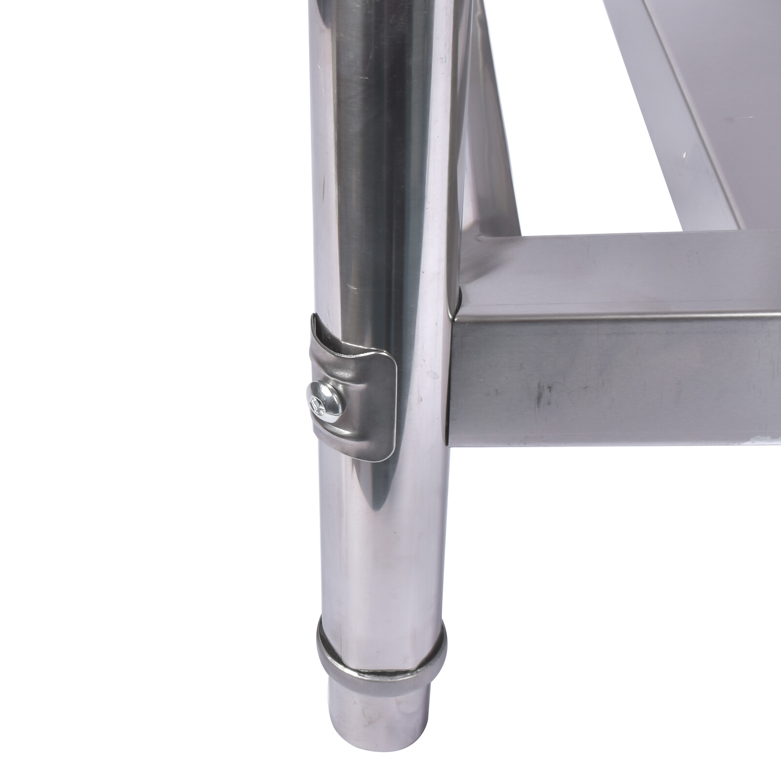 47.2" Stainless Steel Double Bowl Utility Sink with Pull-Out Faucet & Drainboard