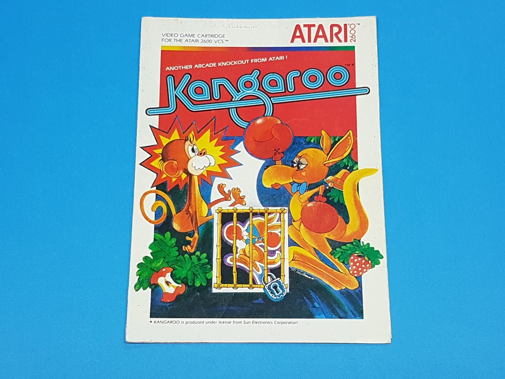Kangaroo Atari 2600 Authentic Manual Only