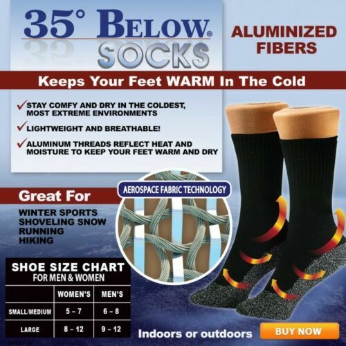 35 below socks - As Seen on Tv