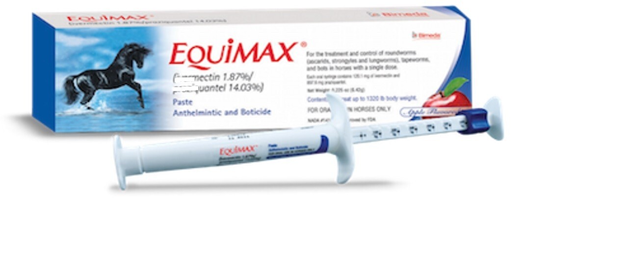 New Box Paste Horse Dewormer Apple Flavor Exp 1/2025 dur-vet equi max wormer