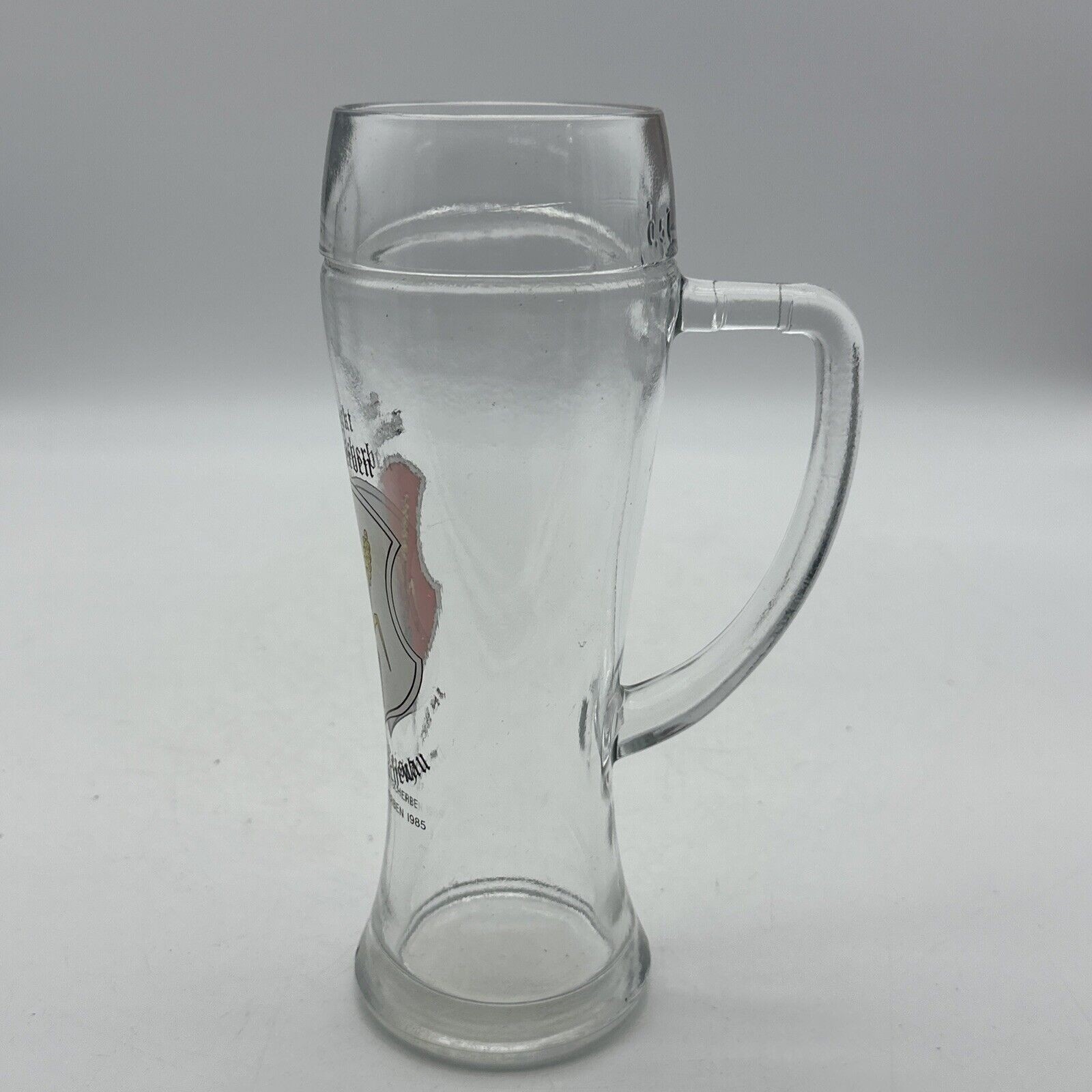 Markt Dinkelsherben In Der Reischenau WF 1985 .5L Glass Beer Stein Mug Germany