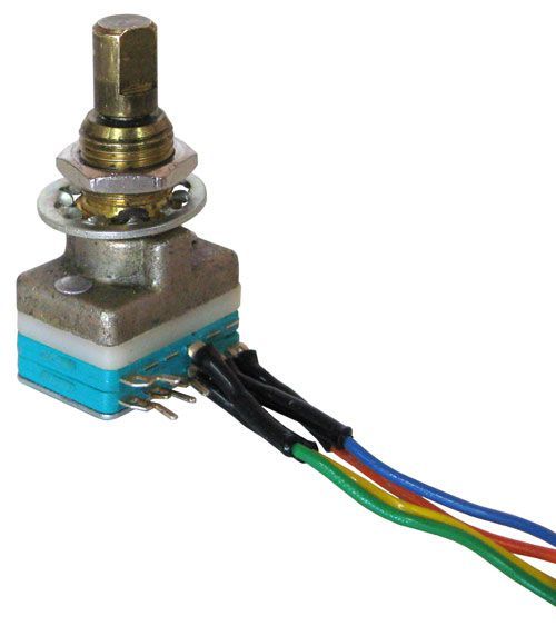 1pc Electroswitch # C1D0203S, 2-pole, 3-position, shorting rotary switch.