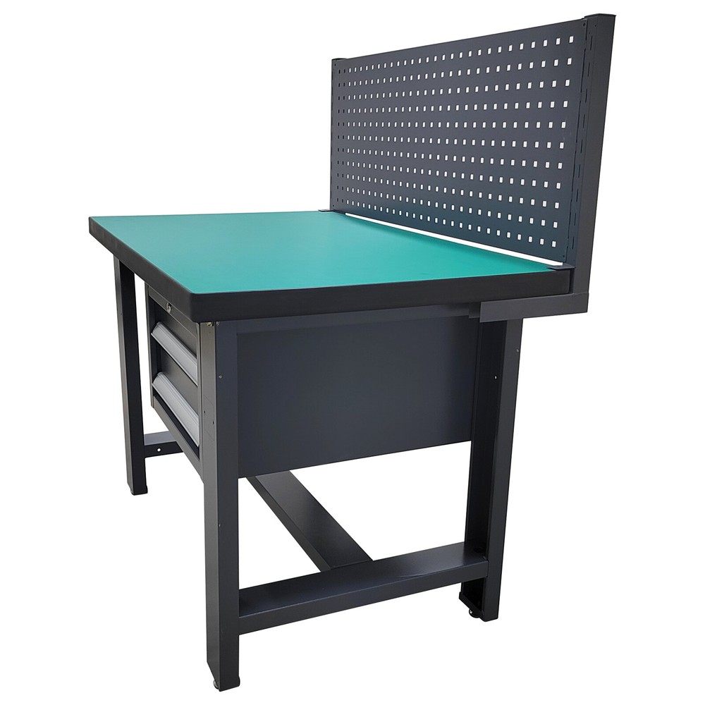 Anti-Static Assembly Line Work Table Workbench 1T Load with 2 Drawers 47x29.5''