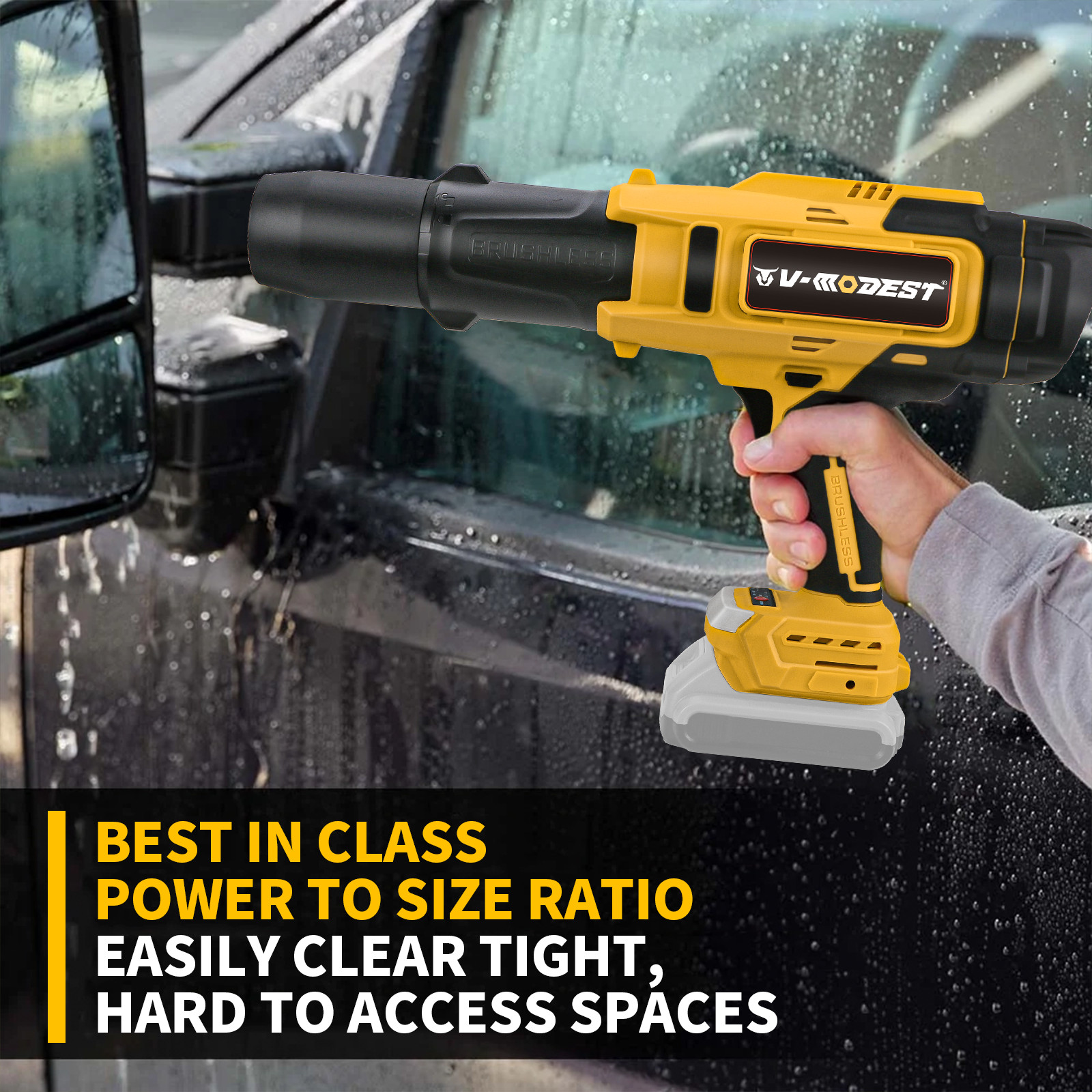 For Dewalt 20V MAX Battery Cordless Turbine Leaf Blower Compact Handheld Blower