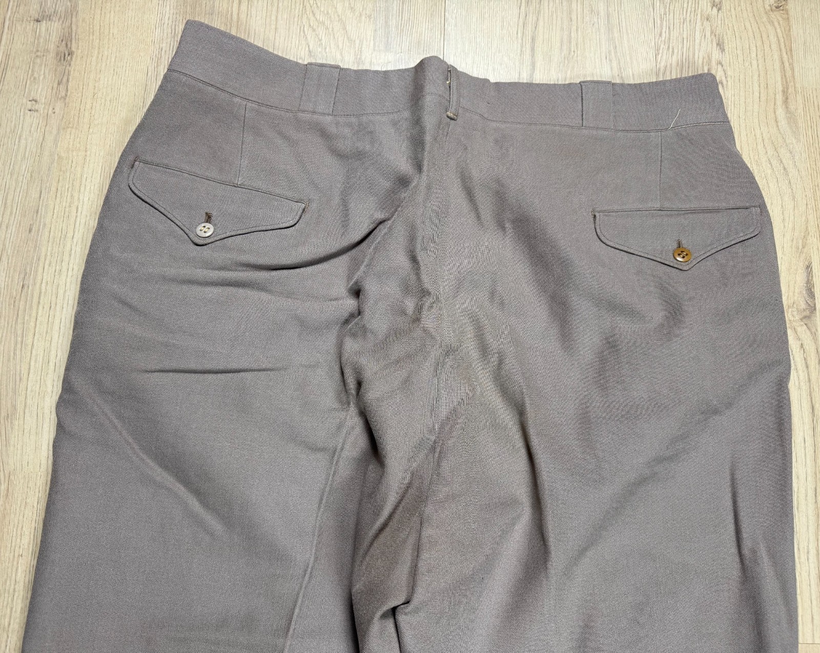 Vintage WW2 era US Army Wool Pink Officer Trousers Pants Military Uniform NAMED