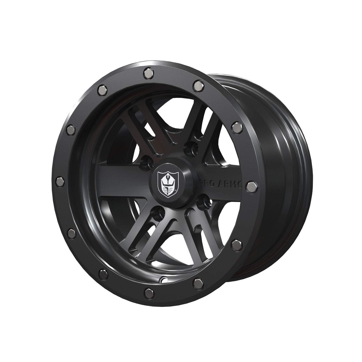 Polaris Youth Front Combat Wheel, 12", Black