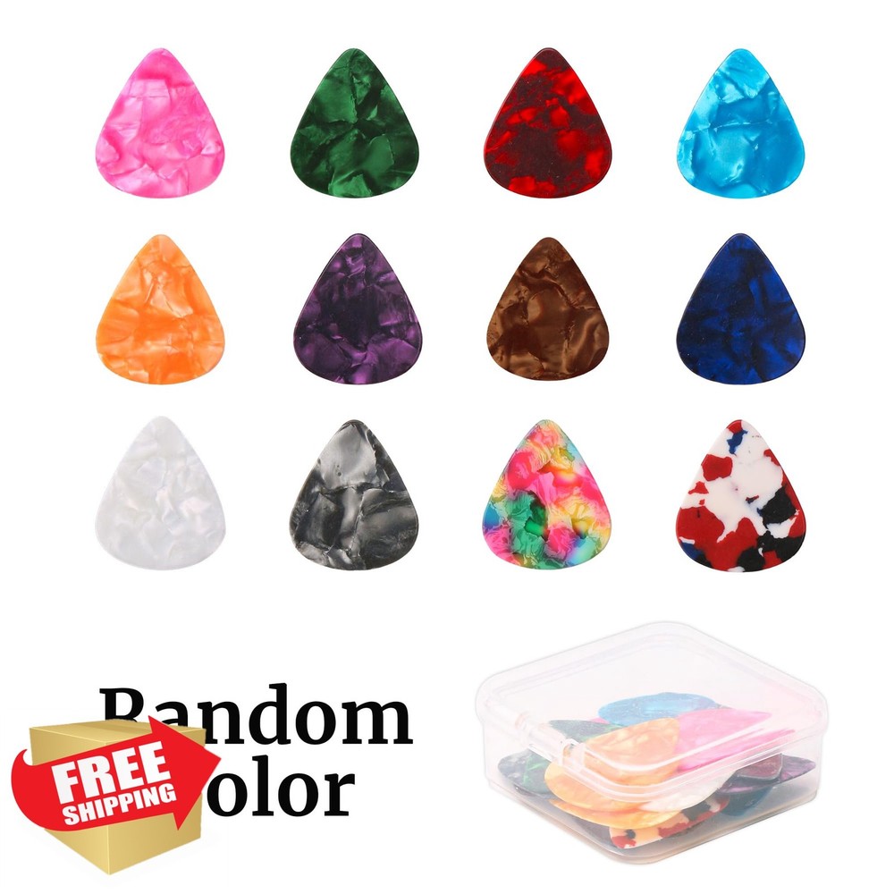 Guitar Picks 21 Pack, Variety, Thin Medium Heavy, Case