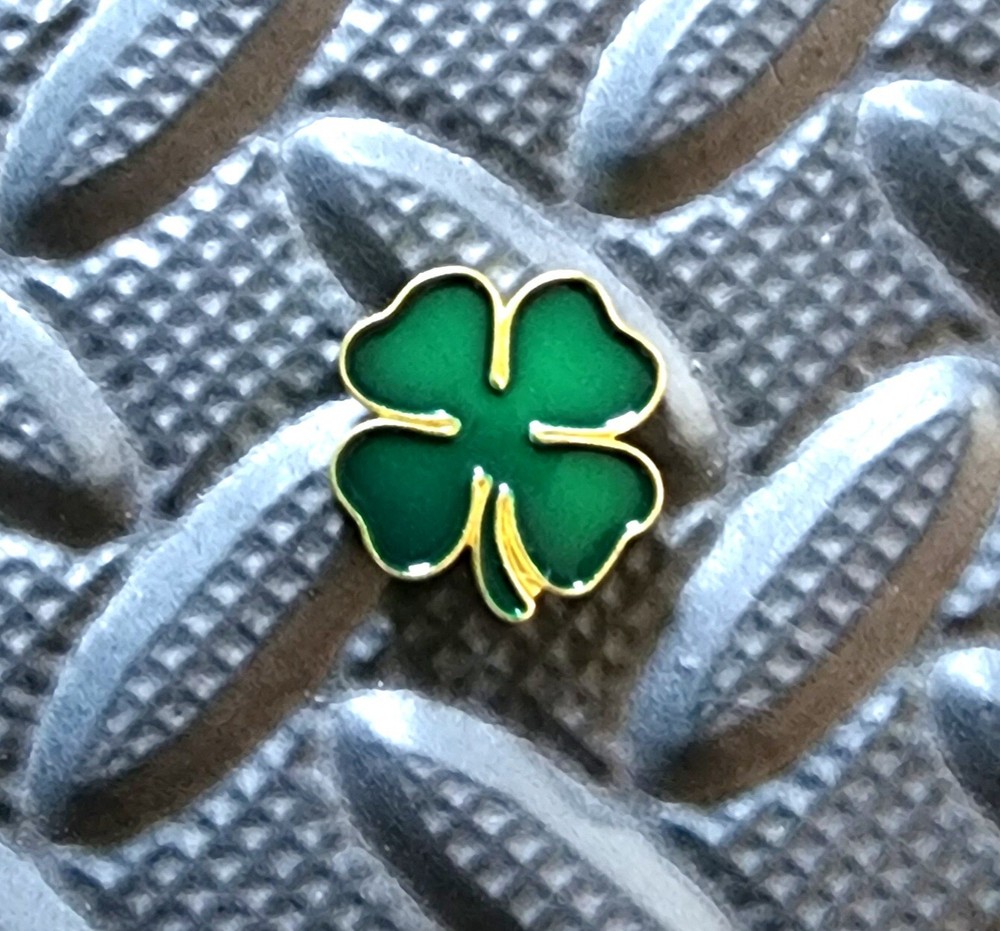 Shamrock / Four Leaf Clover Lapel or Hat Pin - St. Patrick