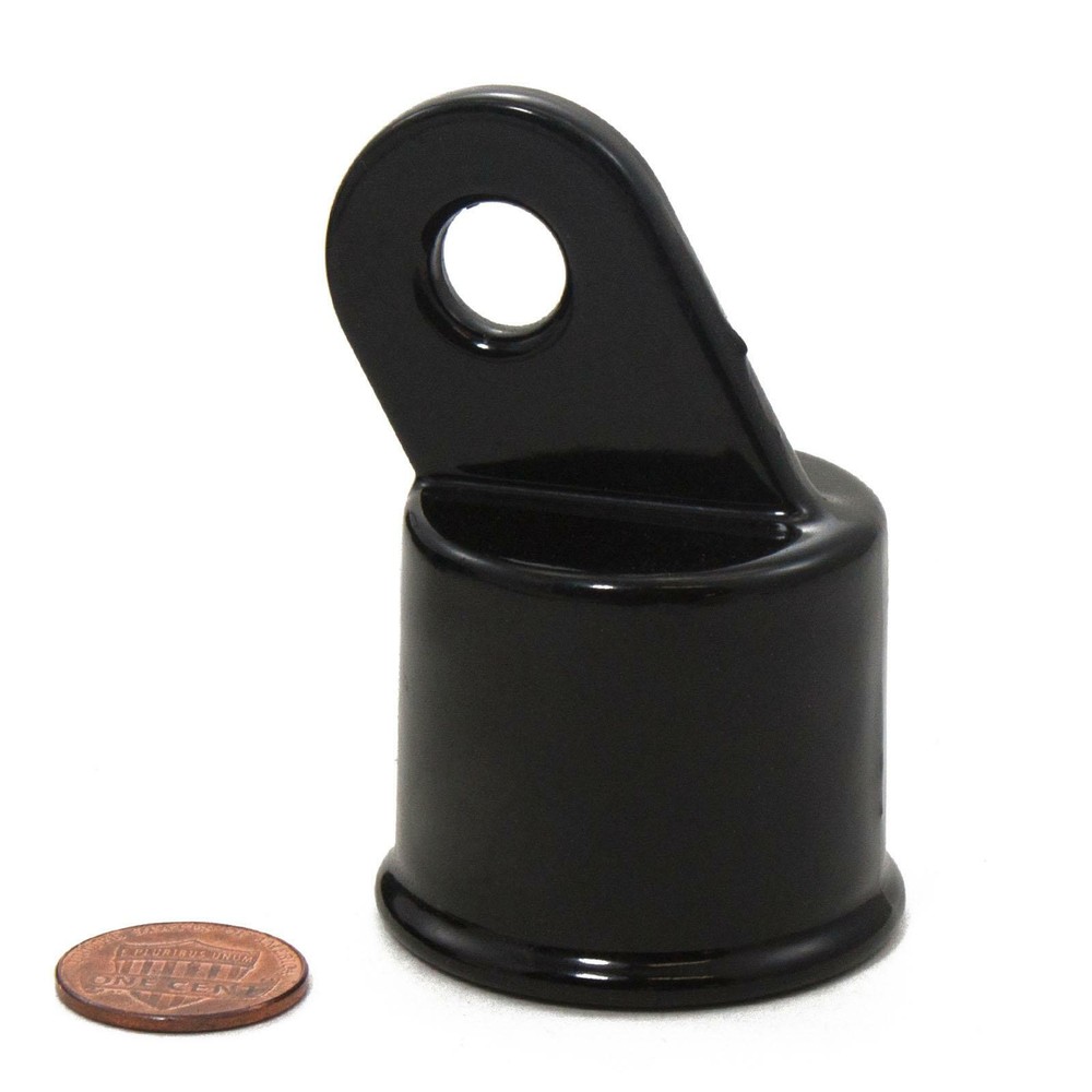 1 3/8" Chain Link Fence Black Rail End Cup (Single)