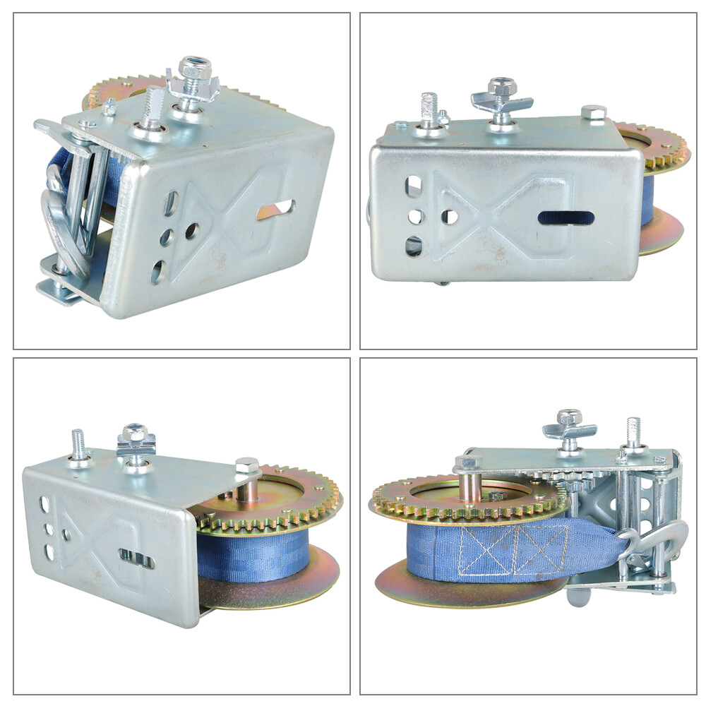 3500 lbs Dual Gear Hand Winch Hand Crank Manual Boat ATV RV Trailer