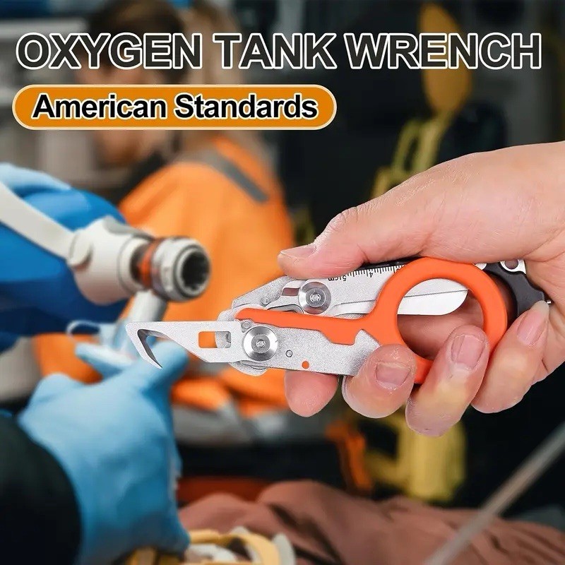 Life Saving Emt Scissors Multi Function Sharp Ring Cutter Wrench Belt Cutter