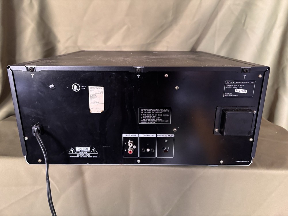 Sony CDP-CX200 Mega Storage 200-Disc CD Changer Player Carousel Jukebox TESTED