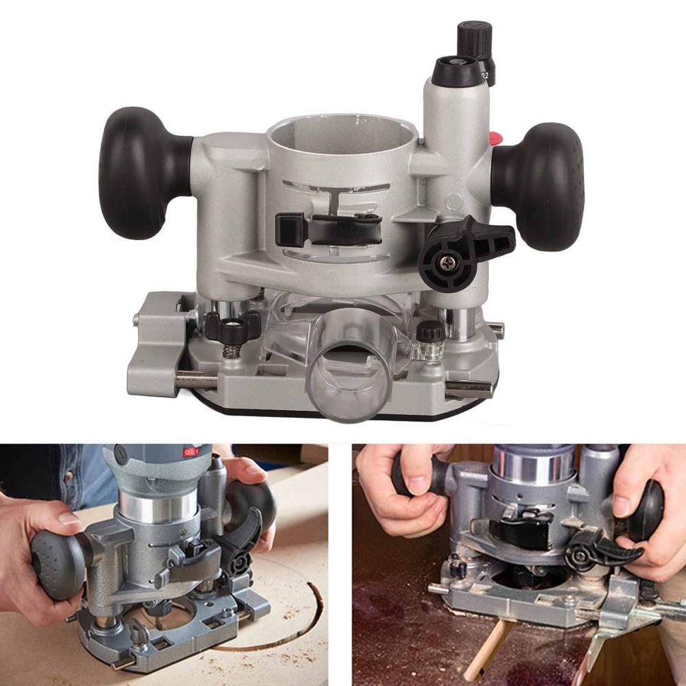 Compact Router Plunge Base Wood Router Base Double Handle Router Fixed Base C...