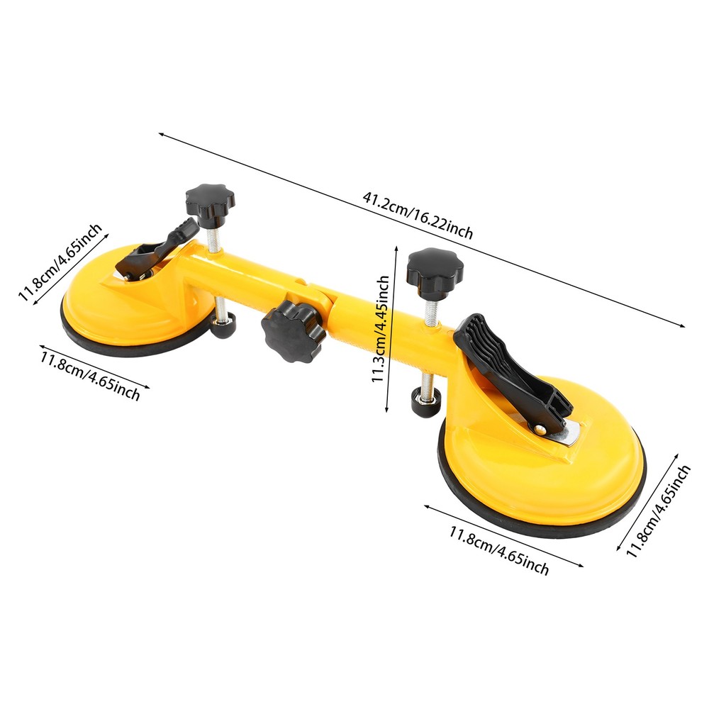 2PCS Granite Seam Setter 90-270?? Adjustable Vacuum Suction Cups Tool Black