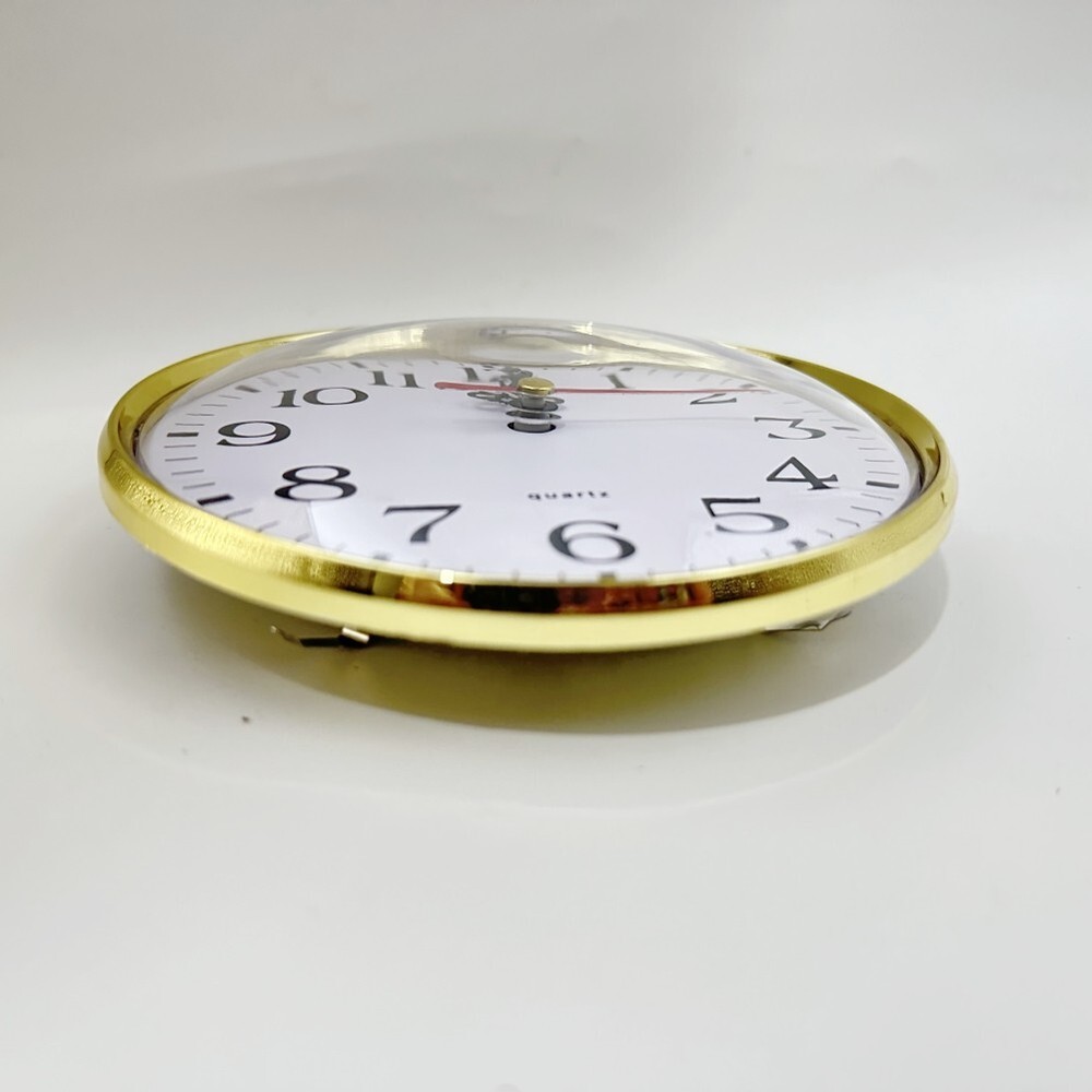 Quartz Clock Insert Arabic Numerals Gold Replacement Silent Movement 1 Pcs