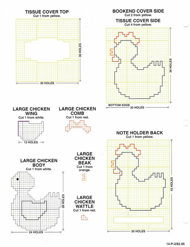 Chicken Country Kitchen Set Plastic Canvas Patterns By Annie's Attic