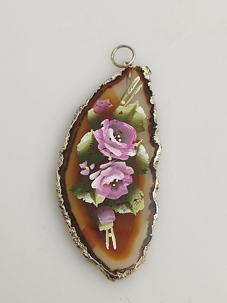 Hand Painted Geode Sliver (JY16)