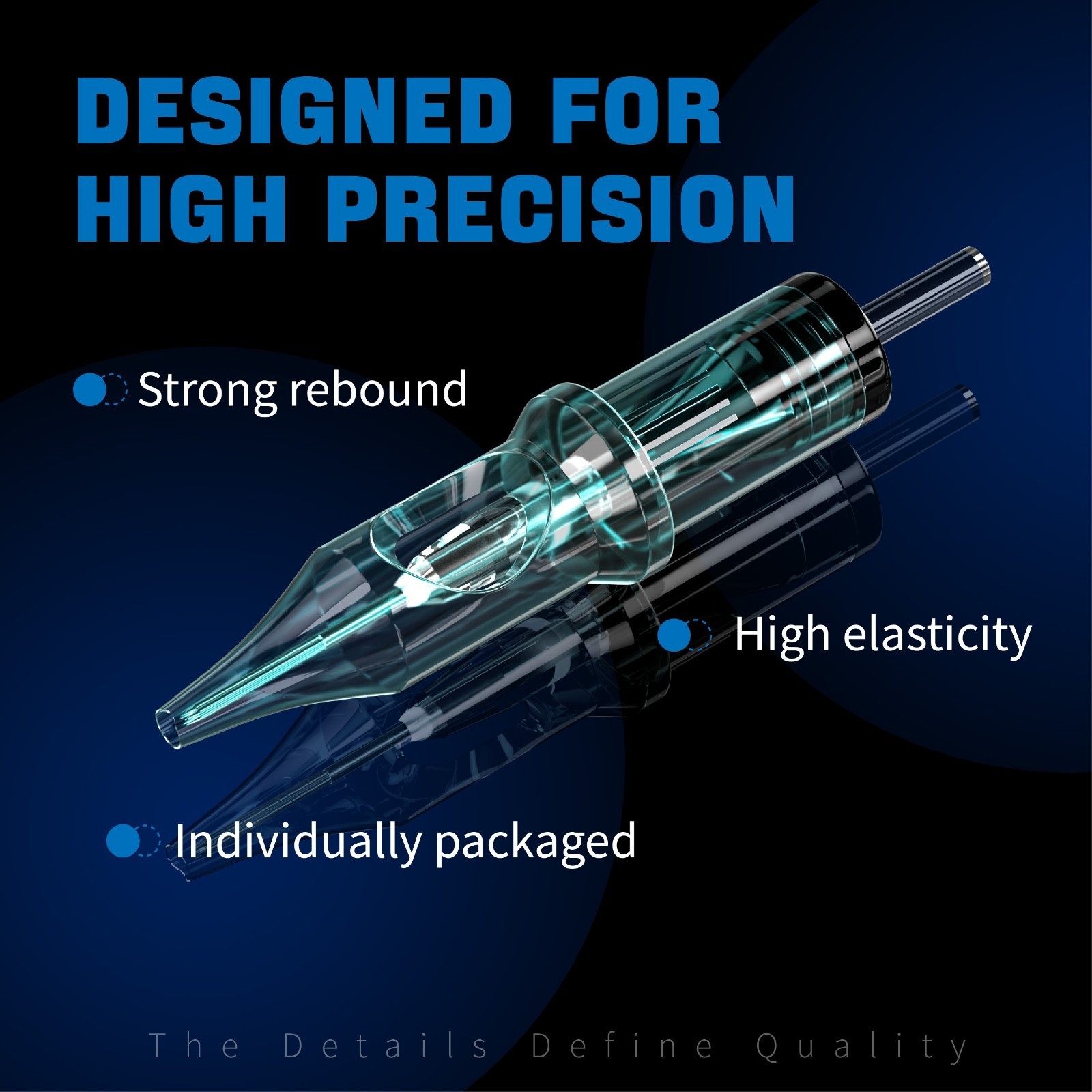 20-50Pcs Mixed Professional Sterile Tattoo Needle Cartridges Size RL RM RS M1