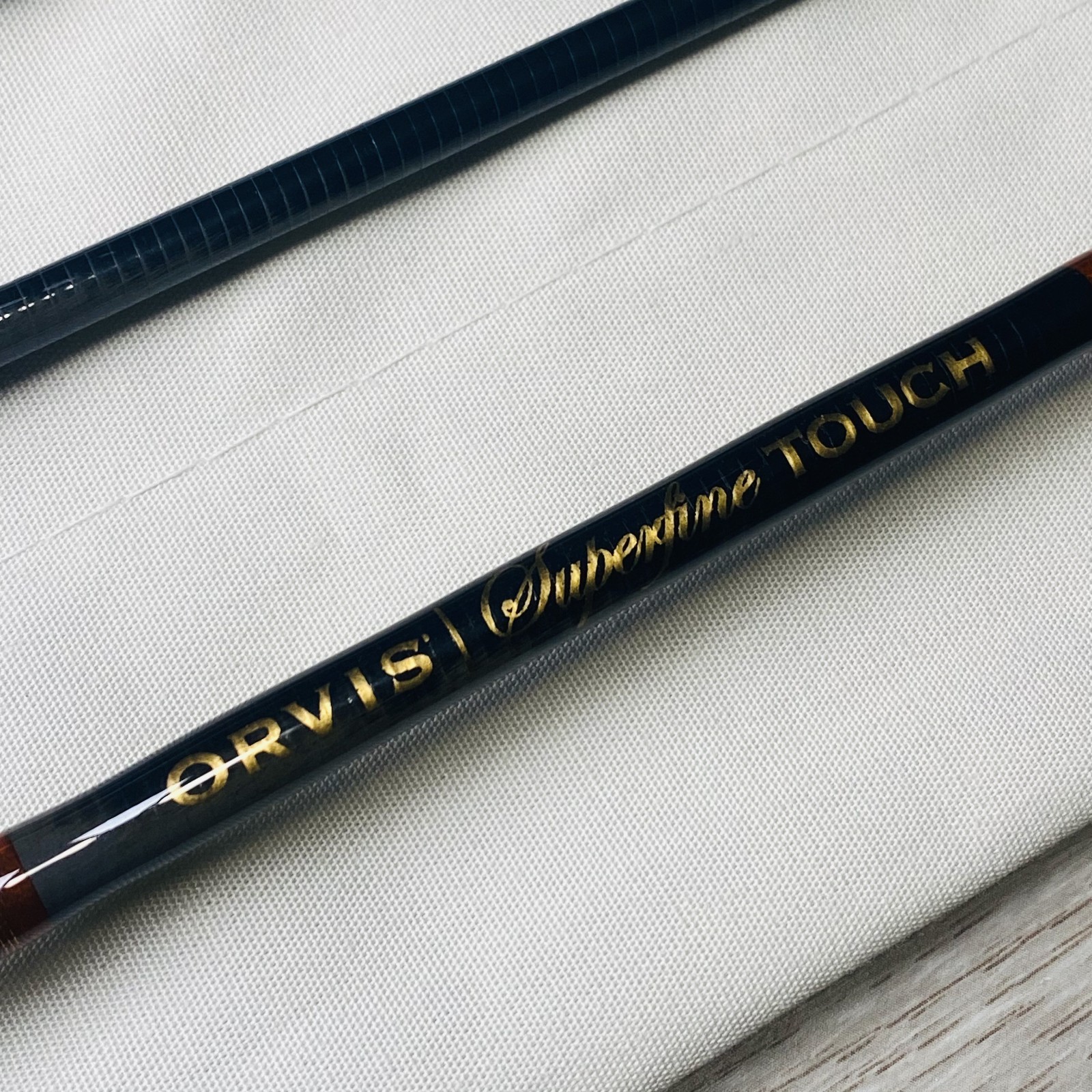 Orvis Superfine TOUCH 763-4 7’6” 3wt Fly rod w/Tube Case Sock Excellent++