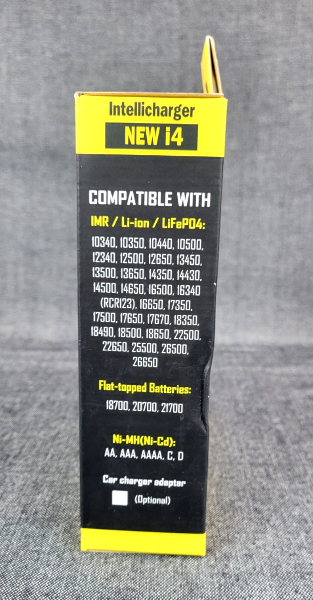 NiteCore i4 Intellicharger 2016 Battery Charger for RCR123A 14500 26650,etc NOB