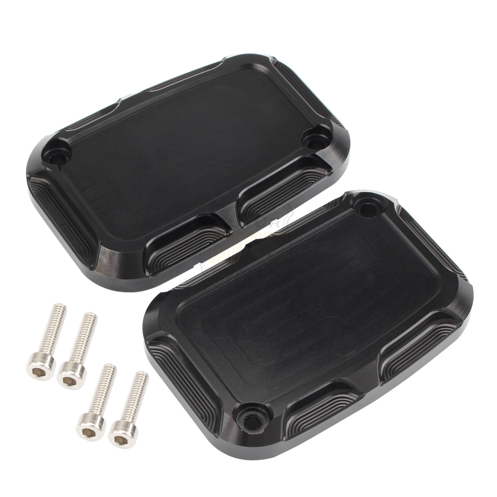 Black Front Brake Master Cylinder Cover For Harley Electra Glide Road King V-Rod