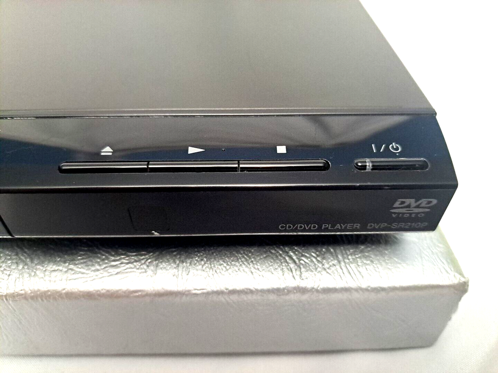 SONY DVP-SR210P PROGRESSIVE SCAN CD/DVD PLAYER NO REMOTE TESTED WORKS