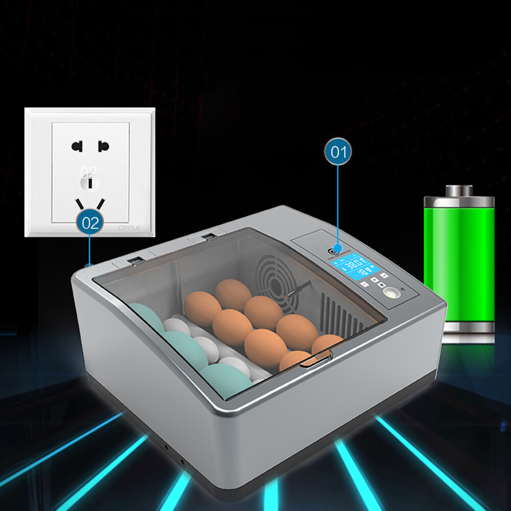 35W Egg Incubator Chicken Quail Hatcher Automatic Incubators for Hatching Eggs