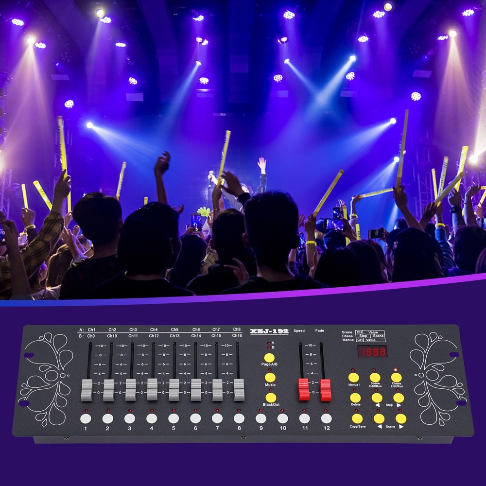 192 Channels Operator Console Controller For Stage Lighting DJ Party DJ DMX 512