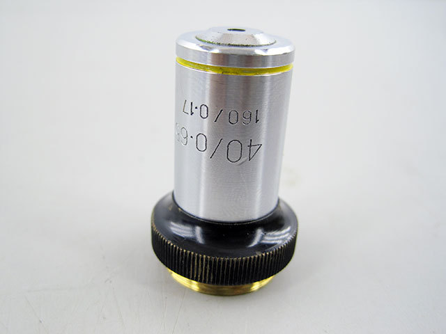 40/0.65 160/0.17 MICROSCOPE OBJECTIVE 40X/0.65
