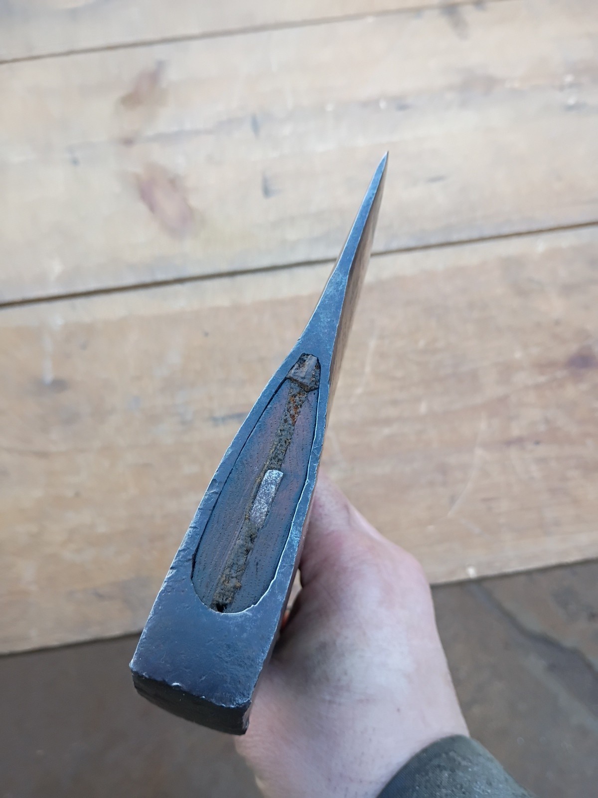 Vintage J.M. Warren Connecticut Pattern Axe Troy NY 4 lbs 2 oz