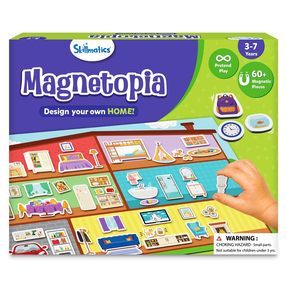 Skillmatics Creative Toy Magnetopia - Design Your Home, Interactive Pretend...