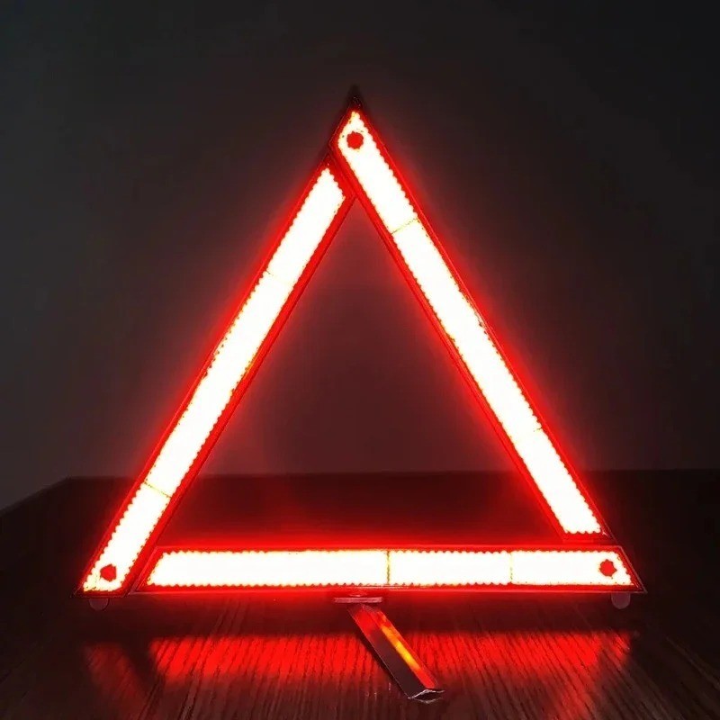 Large Reflective Car Warning Triangle Breakdown Hazard Road EU Emergency